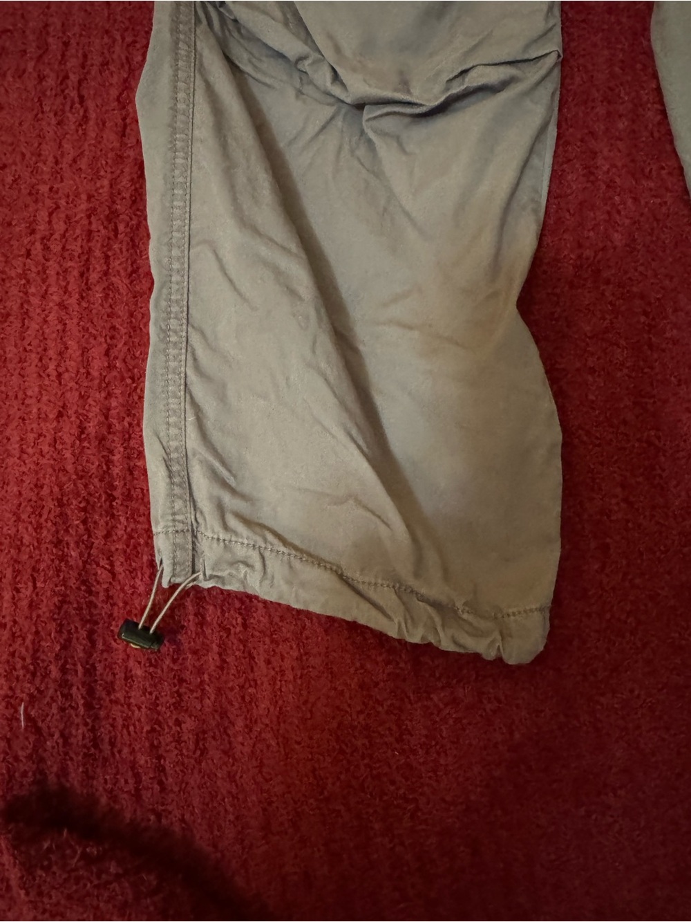 No Boundaries Women's Zip-Hem Track Pants - Taupe - Picture 2 of 7